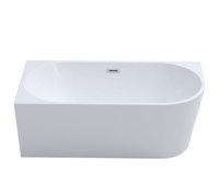 Baignoire autoportante ICEGALAX IG091D en acrylique, baignoire autoportante d'angle, salle de bain, baignoire moderne, 1,7 m