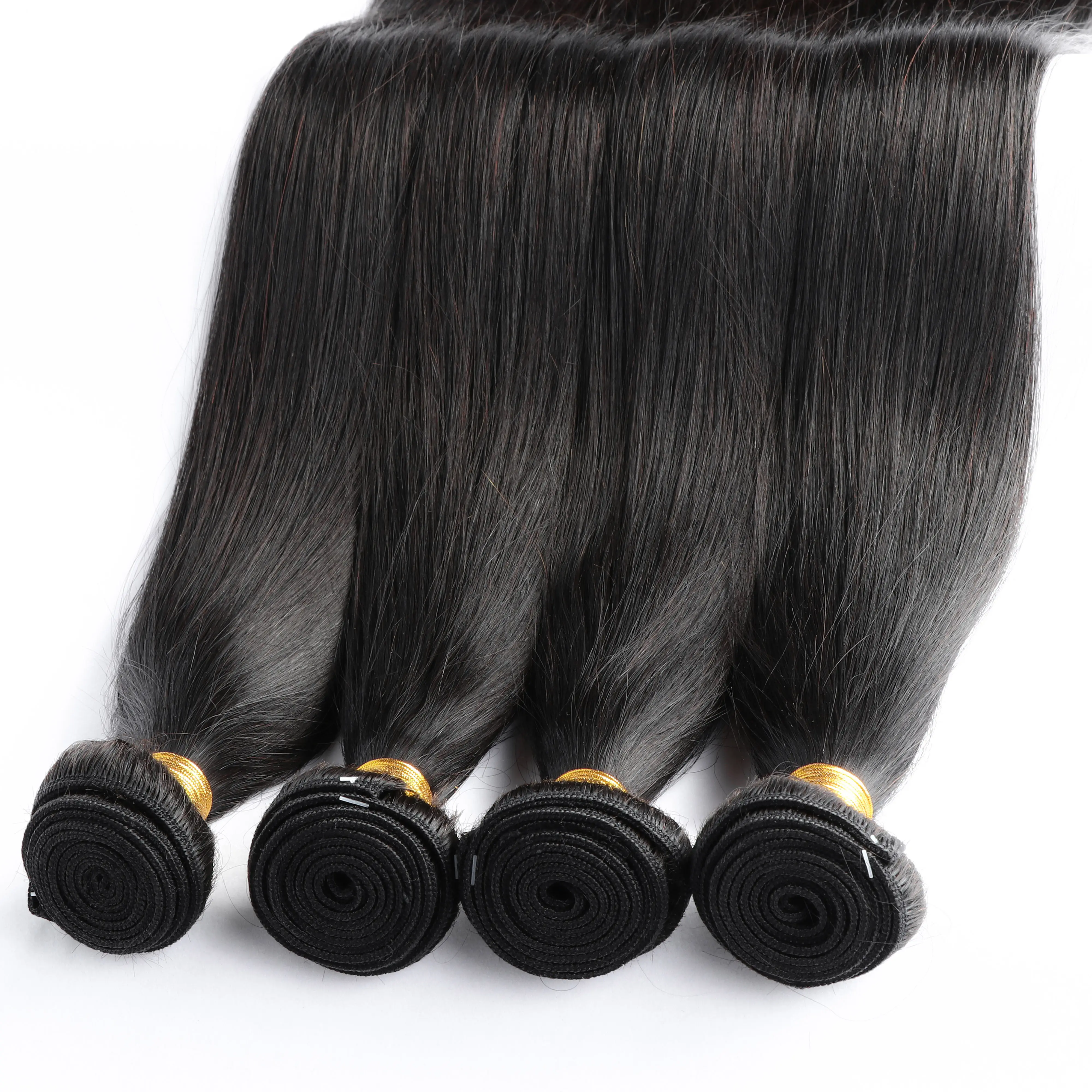 Hair Bundle Hair Weft Hair Extension for Black Wholesale Vendor Cheap Natural Double Drawn Raw Cuticle Aligned Indian Woman