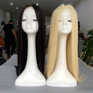 Peluca recta de hueso de encaje suizo de longitud larga Color personalizable Aspecto natural Cabello humano vietnamita de calidad superior para mujeres negras - Product Image 1