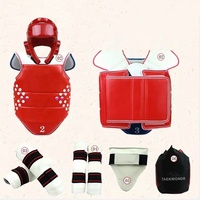 Protège-bras et masque facial QUTENG pour Taekwondo, équipement de protection bicolore, 1 pièce, unisexe
