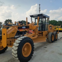 Niveleuse à roues d'occasion de haute qualité CAT 140H/140K/140G avec moteur, pompe, boîte de vitesses et PLC - Modèle 2022 d'origine américaine pour la construction routière