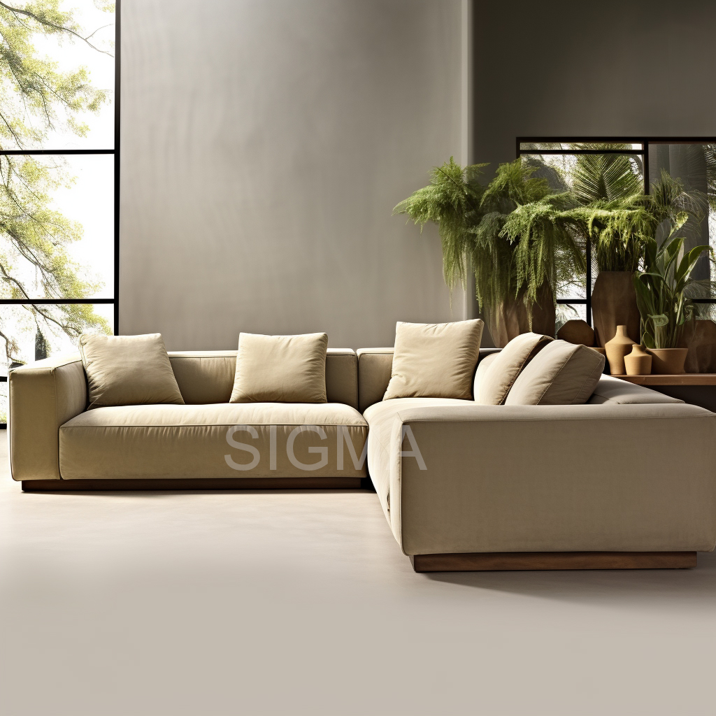 Luxury fabric modern sectional home furniture living room couch sofa set