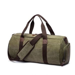 Échantillon gratuit Nouveau sac de voyage personnalisé grande capacité avec compartiment à chaussures, sac de sport et de fitness portable en toile - Product Image 5