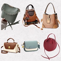 Sacs d'occasion vintage en gros, lots mixtes de sacs à main pour femme en cuir avec chaîne, sacs fourre-tout décontractés et sacs messager usagés