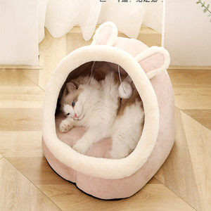 Camas para gatos de interior, cueva lavable, casa de gatito, bonito estilo animal - Product Image 3