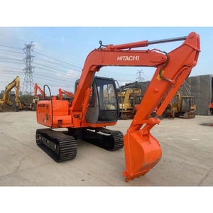 Excavatrice Hitachi EX60 d'occasion avec godet de 0,28 m³, 6 tonnes, excavatrice hydraulique sur chenilles d'occasion en bon état - Product Image 2