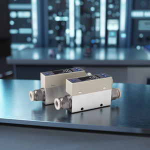 Alat pengukur aliran Gas, kems kecil mikro termal presisi tinggi Display LCD <span class=keywords><strong>OEM</strong></span> untuk deteksi Gas Nitrogen oksigen udara terkompresi - Product Image 5