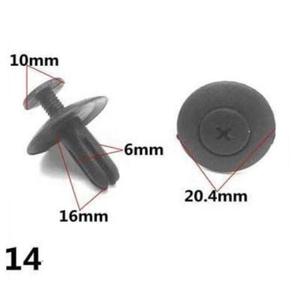 Rivets à pression en nylon plastique à tête ronde - Product Image 2