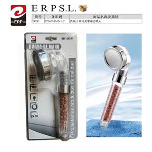 Negative Ion Hand Shower With Switch Single Spray Nozzle For Bath - Product Image 1