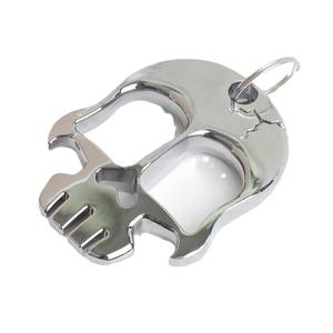 Llavero Multiherramienta de Defensa Personal con Forma de Calavera Plateada, Soporte de Mano para Combate al Aire Libre, Hebilla de Puño con Abrebotellas - Product Image 4