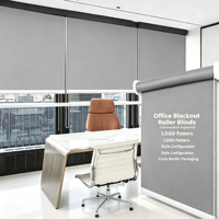 Store banne isolant thermique épais et résistant au soleil pour fenêtre de bureau, idéal pour l'ombrage des fenêtres intérieures des bureaux commerciaux