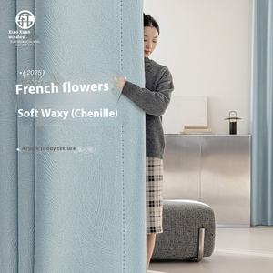 Tela de cortina opaca completa con estampado Floral de alta calidad Ke Qiao para dormitorio, Hotel, oficina, venta al por mayor, proyectos de cortinas y cenefas - Product Image 4