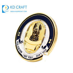 Vente en gros chine métal laiton estampage or argent double placage nouveauté pièce pour collection - Product Image 5