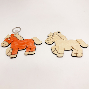 Décoration de mariage, Cadeaux Fête des Mères, Porte-clés Pomy tendance en gros, Supports vierges en bois contreplaqué - Product Image 1