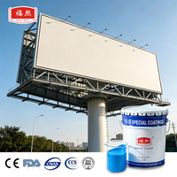 Revêtement liquide en polyuréthane acrylique écologique résistant aux intempéries pour l'extérieur, revêtement protecteur antirouille pour les panneaux d'affichage en acier