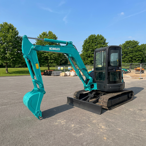 รถขุดขนาดเล็ก Kobelco SK55 มือสองจากญี่ปุ่นแท้ น้ำหนัก 5.5 ตัน 5 ตัน รุ่น Sk55SR รถขุดตีนตะขาบมือสองพร้อมห้องโดยสารสำหรับขาย - Product Image 1