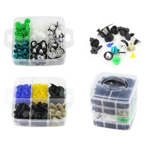 Clip en plastique Rivet bouton attache boucle ménage articles divers - Product Image 3