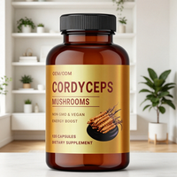 OEM/ODM Personnalisé 60 Capsules/Flacon Extrait de Cordyceps Sinensis Soutien Immunitaire Énergie Boost Capsules Végétaliennes pour la Santé des Articulations Usage Adulte