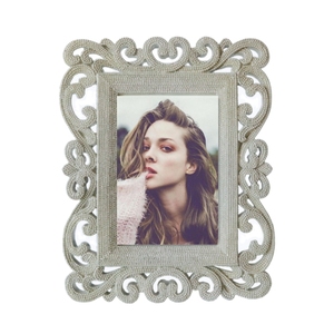 4*6 Inch Mùa Thu Trang Trí Cổ Điển Cổ Bạc Ngô Hình Dạng Nhựa Tường Hình Ảnh Khung Trang Trí Polyresin Bàn Khung Ảnh - Product Image 3