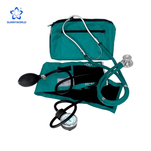 Tensiomètre médical portable manuel pour le bras supérieur, kit de tensiomètre anéroïde avec stéthoscope - Product Image 1