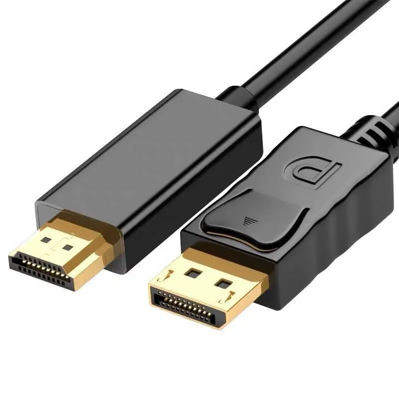Factory customization dp to hdmi cable 1m 1.8m 3m displayport to hdmi cable 4k/1080P Hd Hd for projectors for projectors