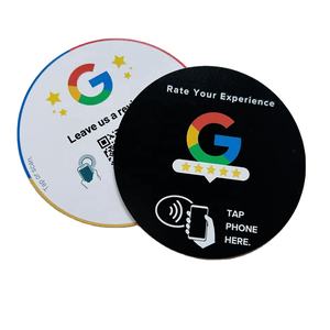 Código <span class=keywords><strong>QR</strong></span> variable a prueba de agua, etiqueta de revisión de <span class=keywords><strong>Google</strong></span>, pegatinas de tarjeta de revisión NFC para pedido de menú de restaurante - Product Image 1