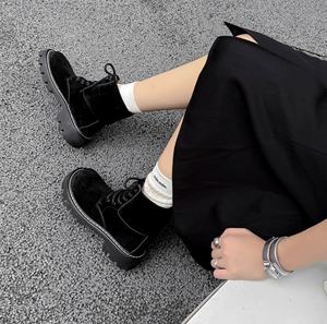 Botas Chelsea de Moda para Mujer, Tacón Alto, Plataforma con Cierre, Punta Redonda, Tallas Grandes, Botines de Cuero Genuino - Product Image 4