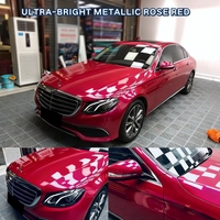 Película de Vinilo Transparente Naranja Autoadhesiva de Lujo PET al por Mayor de Fábrica, 6-8mil, Adhesivo para Automóviles, Cambia de Color, Resistente a la Arena, 99% UV
