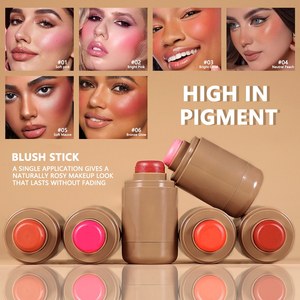 Stick Blush in Crema all'Ingrosso con Etichetta Privata, 6 Tonalità, Impermeabile, Lunga Durata, Vegano, Alta Pigmentazione, Tinta per Guance Multiuso - Product Image 2