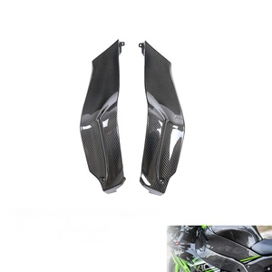 แผงด้านข้างถังเชื้อเพลิงคาร์บอนไฟเบอร์แห้ง100% 3K สำหรับ Kawasaki ZX-10R 2021 + ตัวถังด้านข้าง - Product Image 1