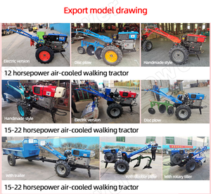 SHARPOWER Engine <b>8</b>-28Hp Agricultural Farm Walk Behind Power Tiller Walking Tractor Walking Tractor South Africa - Product Image 3