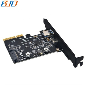 10Gbps USB 3.1 Type-C + Type-A kết nối để PCI-E X4 PCI Express 4X mở rộng điều khiển riser thẻ asm3142 SATA 15pin điện - Product Image 6
