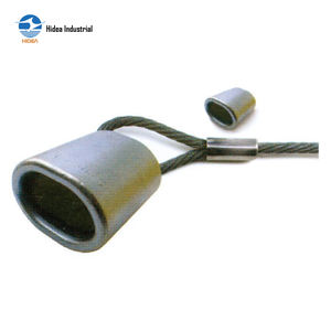 Manchons ovales galvanisés durables HIDEA de 5/16'' à 1 1/4'' pour sertissage ovale de terminaison pour câble métallique, ligne de pêche et tube - Product Image 3