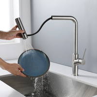 Robinet de lavabo de cuisine à affichage numérique chaud et froid robinet à 3 voies