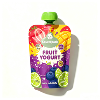 Pochette à bec verseur non toxique pour bébé, idéale pour l'alimentation en crèche, sac souple pour boissons liquides, smoothies et collations
