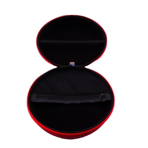 Auricular Eva Pu negro auricular 10Cm cremallera redonda animados de almacenamiento de cuero <span class=keywords><strong>Inpods</strong></span> I12 duro caso caliente para Ipods. - Product Image 3
