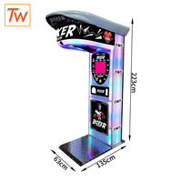 Machine de boxe mobile TOPWAY montée sur remorque, jeu d'arcade à monnayeur pour événements extérieurs et location
