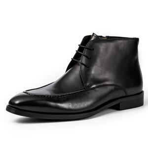 Botas Chelsea de Tobillo para Hombre con Forro de PU, Estilo Retro Británico, Cierre sin Cordones, Exclusivas para Otoño - Product Image 4