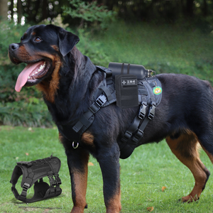 Rompi hewan peliharaan reflektif tanpa tarikan, rompi hewan peliharaan reflektif kelas militer taktis untuk layanan latihan untuk anjing besar - Product Image 2