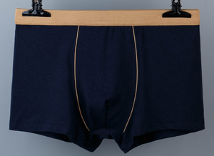 Calzoncillos <span class=keywords><strong>Boxer</strong></span> de Algodón y Elastano sin Costuras para Hombre, Ropa Interior Transpirable de Punto con Cintura Media, Logotipo Personalizado OEM ODM - Product Image 5