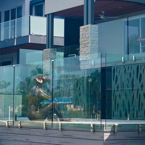 Barandillas de balaustrada de vidrio templado laminado transparente, conforme a la regulación de Australia, Nueva Zelanda - Product Image 2