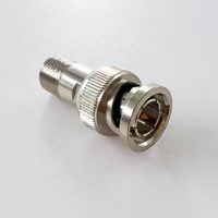 Conector Coaxial RF BNC Macho a Conector Hembra F, Adaptador para CCTV CAT 75 Ohm