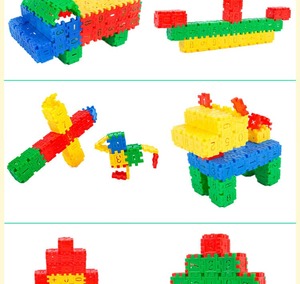 Bloques de Construcción de Plástico para Niños, Juguete Educativo Temprano, Rompecabezas de Bloques de Construcción, Venta al Por Mayor - Product Image 4
