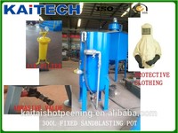 KAITECH Mini souffleur à billes certifié CE 200L, machine de ponçage manuelle portable pour métal, facile à utiliser, 250 kg