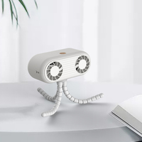 Ventilateur de poussette d'été 2025 avec trépied flexible et clip, rechargeable, trois vitesses, pour voiture et usage domestique