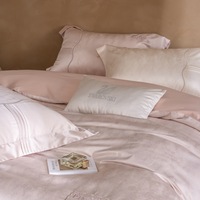 Parure de lit de luxe en coton à fibres longues, écologique, sensation fraîche, draps toutes saisons pour la maison de luxe