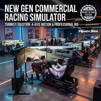 Simulateur de course automobile commercial Renixsim F1 – Configuration complète personnalisée, machine de jeu de simulation de conduite, simulateur de mouvement de voiture, cockpit