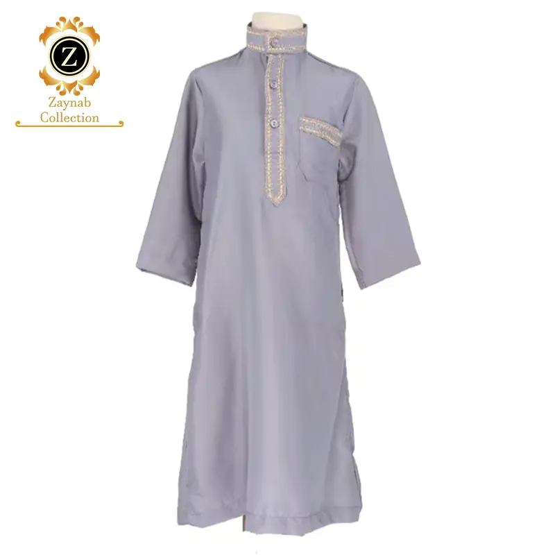 Zaynab Kids Thobe Muslim Kids Hooded Muslim Abaya Arabic Jubba Kids Dubai Arab Fabric Traditional Thobe