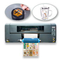 Prix pas cher Crystal Sticker Uv Dtf Machines I1600 Double Tête D'impression A3 À Plat Uv Dtf Film Imprimante