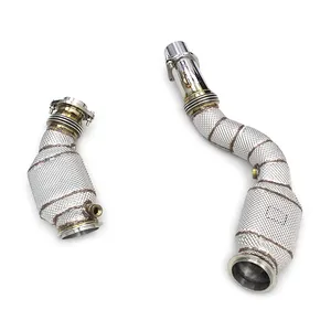 COC Downpipe لبي ام دبليو M3/M4 F80/F82/83 f55 T أنبوب عادم السيارة من الستانلس ستيل ستيل 304 أنبوب دوب متدفق عالي